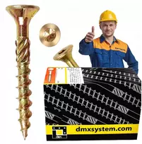 Stogo konstrukcijų medvaržčiai Domax 4,5x40 kūginiai Torx 200vnt Cs 45040