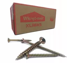 Grūdinti medvaržčiai Wkręt-met 5x100 mm, cinkuoti, 1kg