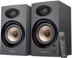 Kompiuterio kolonėlės Fenda R23bt juodi 40w garsiakalbiai 2.0 bluetooth aux usb optinė įvestis, tv