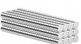 Neodimio magnetas mažas stiprus 2x1 mm 300 vnt N38 galingas + dėžutė
