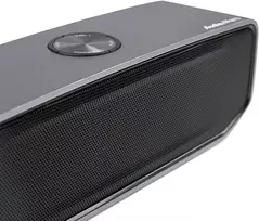 Kompiuterio kolonėlės Audioaffairs aliuminio korpuso bt 010 bluetooth garsiakalbis (nešiojamas garsiakalbis, įmontuota įkraunama baterija ir bass reflex sistema aux in ir garsiakalbis) (sidabrinis)