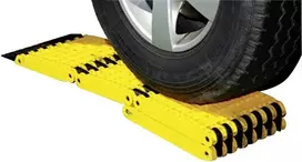 Uniko 6-in-1 sulankstoma rampa, sulankstomas plastikinis smėlio padėklas, geltonas