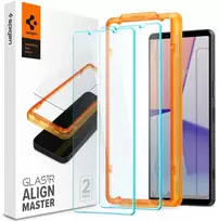 Grūdintas stiklas Xperia 1 V, Spigen Am greitas
