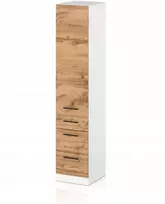 Concordia virtuvės spintelė pastatoma kolona apatinė 3 stalčiai ąžuolas wotan 40cm