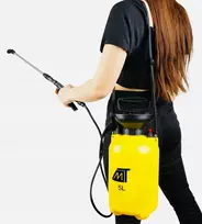 Rankinis slėginis sodo purkštuvas su lance 5l + 4 antgaliais ir dirželiu
