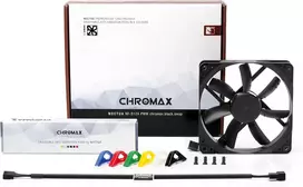 Noctua Nf-s12a Pwm chromax.juodas.swap, aukščiausios kokybės 4 kontaktų aušinimo ventiliatorius (120 mm, juodas)