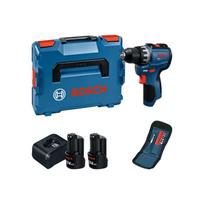 Bosch akumuliatorinis gręžtuvas-suktuvas GSR 12V-31, 2 × 2,0 Ah, L-BOXX lagaminas, antgalių rinkinys