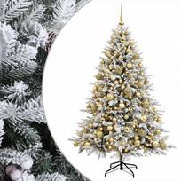 vidaXL Dirbtinė kalėdinė eglutė su rutuliuku 240 cm 300 LED