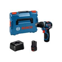 Bosch akumuliatorinis smūginis gręžtuvas-suktuvas GSB 12V-32 – 2 × akumuliatorius · L-BOXX