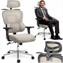 Ergonomiška biuro kėdė su tinklelio atlošu, reguliuojamomis funkcijomis, juosmens atrama, namams ir biurui, patogi stalo kėdė, vadovo kėdė