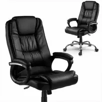 Biuro kėdė, ergonomiškas dizainas, reguliuojamas aukštis, juoda vadovo kėdė, patogi kompiuterio kėdė, žaidimų kėdė