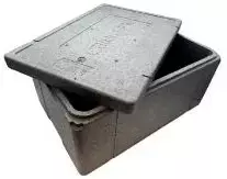 MULTI Sunpack EPS termo dėžė 60x40x24 cm su dangčiu, juoda