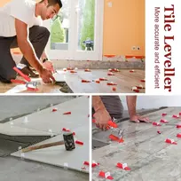Plytelių lyginimo sistema, plytelių pleištai, plytelių lyginimo sistema, 1 mm su 1 mm pagrindu ir įterpimo replėmis sienų ir grindų plytelėms kloti, daugkartinio naudojimo pakuotė, 601 vnt.