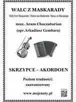 Valso iš Maskarado – A. Chačaturianas (natos smuiko ir akordeono duetui)