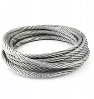 Plieninė viela lynas 13mm pynė 6x37 Oc cinkuotas 50m statybinis Dq-pp