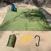 Goodelement Xxl pikniko antklodė 200x200 cm, atspari vandeniui, paplūdimio, be smėlio