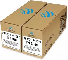 Duston 2 x Tn3380, Tn-3380 juodas suderinamas toneris, skirtas Brother Dcp-8110 Dcp-8110dn Dcp-8250 Dcp-8250dn Hl-5440d Hl-5450dn Hl-5470dw Hl-6180 Hl-6180dw Mfc-8510 Mfc-8520 Mfc-8950