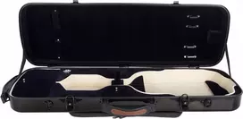 Fiberglass smuiko dėklas Oblong 4/4 M-case Juodas - Granatinis
