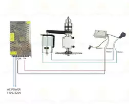 Chancs elektrinis variklis 775 „pasidaryk pats“ elektrinis stalo pjūklas mini diskinis pjūklas akumuliatorinis variklis dc 24v 12000rpm pwm greičio reguliatorius išėjimo įtampa dc 9-60v