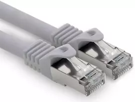 3,0 m - pilkas - 1 vnt. Cat.7 tinklo kabelis Lan Ethernet patch kabelis S-ftp Lszh Pimf 10gb s Rj45 kištukas Cat6a