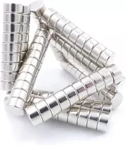 Brudazon 60 mini diskiniai magnetai 8 x 4 mm N52 stipriausio lygio neodimio magnetai itin stiprūs magnetai modelių gamybai, nuotraukoms, lentai, skelbimų lentai, šaldytuvui, rankdarbiams, itin stiprus magnetinis diskas