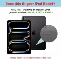 Procase 2 vnt. grūdinto stiklo apsauga, skirta 11 colių Ipad Pro (m4) 2024 su kameros apsauga, 9h ekrano apsauga - juoda/skaidri