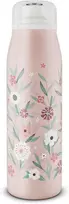 Alfi Kids Iso butelis 500 ml, Flowers, vaikiška termo gertuvė, nerūdijantis plienas, visiškai nepralaidus su užsukamu dangteliu, išlaiko karštą 12 valandų, šaltą 24 valandas, gertuvė