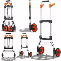 Higher aliumininis transportavimo vežimėlis, sulankstomas, plokščias, 120 kg