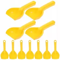 Paplūdimio žaislai, matuoklis, kastuvas, smėlio rinkinys vaikams, apvalus, 20 vnt, plastikinis