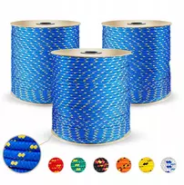 16mm mėlyna polipropileno pintas lynas, 60m
