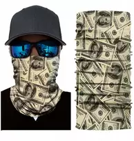 Kaukė dviračiui slidėms motociklui bėgimui bandana su Jav dolerių motyvu A101