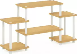 Laikiklis Furinno 11257be/wh Turn-n-tube Tv staliukas be įrankių, buko/balta