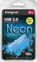 Integral 64gb Neon Mėlyna Usb 3.2 Gen 1 Flash Drive