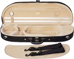 Smuiko dėklas M-case Classic 4/4, juodai kreminis