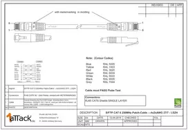 Cat6 ethernet lan patch cord tinklo kabelis cat 6 - 5m pilkas - 10 vienetų sftp pimf lszh varinis