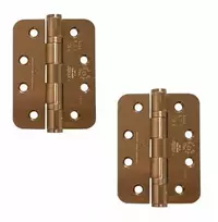 Durų vyris pintas 102x76x3mm užapvalintas bronzos satino varinis 2vnt