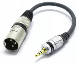 Xlr jungties adapteris (male) - mini jack 3.5 stereo vitalco