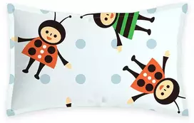 Ikopfln 40 x 60 cm pagalvėlės užvalkalas su bičių raštu, dekoratyviniai raštuoti vaikiški pagalvėlių užvalkalai vežimėliams