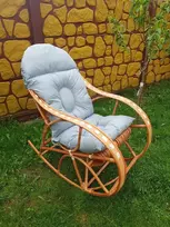 Supamasis krėslas, pintas supamasis krėslas, pagalvėlė, Patvarus