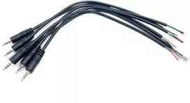 6 vnt. 2,5 mm kištukas į pliką laidą atviras galas trrs 4 kontaktų stereo 2,5 mm lizdo audio kabelio pakeitimas ausinėms