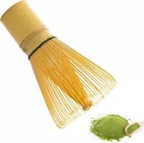 Matcha šluotelė, bambukinė šluotelė matcha arbatai, tradicinis matcha rinkinys pradedantiesiems, matcha šluotelės gaminimo įrankiai, japoniška bambukinė matcha šluotelė - 100 dantų