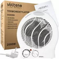 Soltecha Volteno elektrinis šildytuvas ventiliatorius 2000w 3 lygiai su termostatu