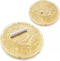 Brudazon 45 mini diskiniai magnetai 2 x 1 mm N52 stipriausio lygio neodimio magnetai itin stiprus magnetas modeliavimui, nuotraukoms, lentai, skelbimų lentai, šaldytuvui, rankdarbiams, itin stiprus magnetinis diskas