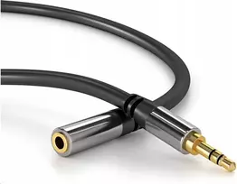 Premiumcord Mini Jack M/f prailginimo laidas 3m Aux paauksuotas aliuminis