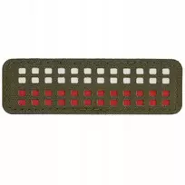 Lipdukas M-tac vėliava 25x80 mini kvadratai lazerinis Cut R. Žalias/baltas/red