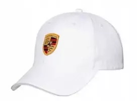 Kepurė su snapeliu Porsche Crest, balta