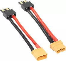 Yacsejao 1 poros Trx į Xt60 jungtis 12awg Rc Lipo baterijos kištuko adapteris, suderinamas su kištuku