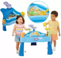 Bluey vandens stalas smėlio dėžė little tikes žaidimų staliukas + figūrėlės