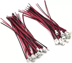20 porų Jst 1.25mm 2 kontaktų mikro elektronikos jungčių, tėtis ir mama, su 10cm (3.94") Ul1571-26awg kabeliu