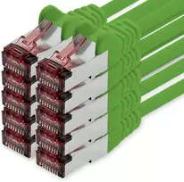 10 m žalias - 10 x Ethernet Lan kabelis Cat6 tinklo kabelis Sftp Pimf patch kabelis 1000Mbit/s